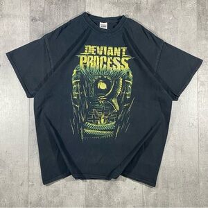 Deviant Process Punk Metal Band Tee Shirt